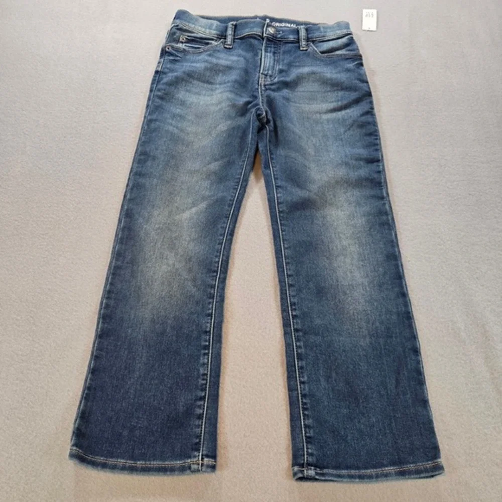 Gap Kids Jeans Boys‎ 8 Husky Blue Original Straight Adjustable Waist NEW